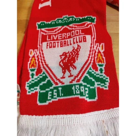 OFFICIAL LIVERPOOL 2001 TREBLE CUP WINNERS RARE SCIARPA SCARF BUFANDA ~56x7" - Picture 8 of 8